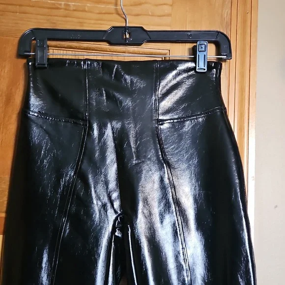 NWOT Spanx Faux Leather High-Rise Skinny Black Pants - Picture 6 of 11